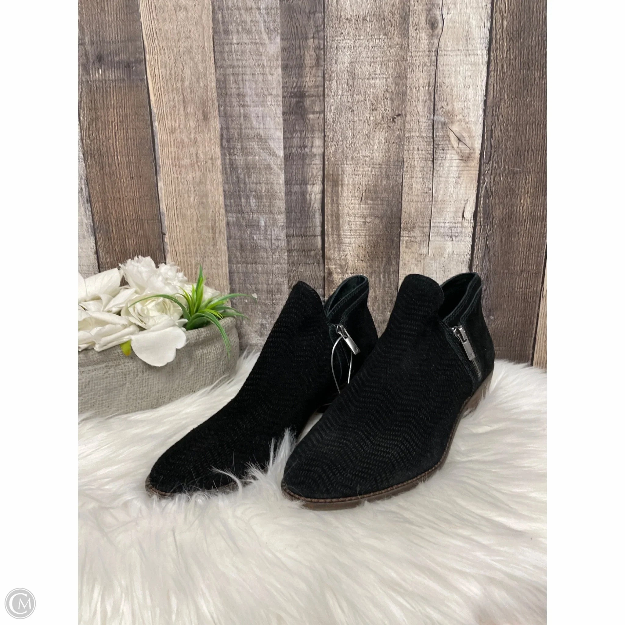 Boots Ankle Heels By Lucky Brand In Black, Size: 9