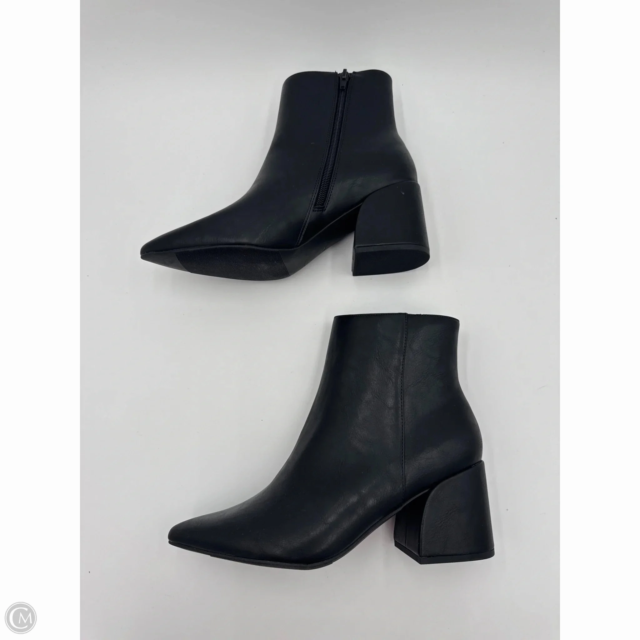 Boots Ankle Heels By Madden Girl In Black, Size: 9