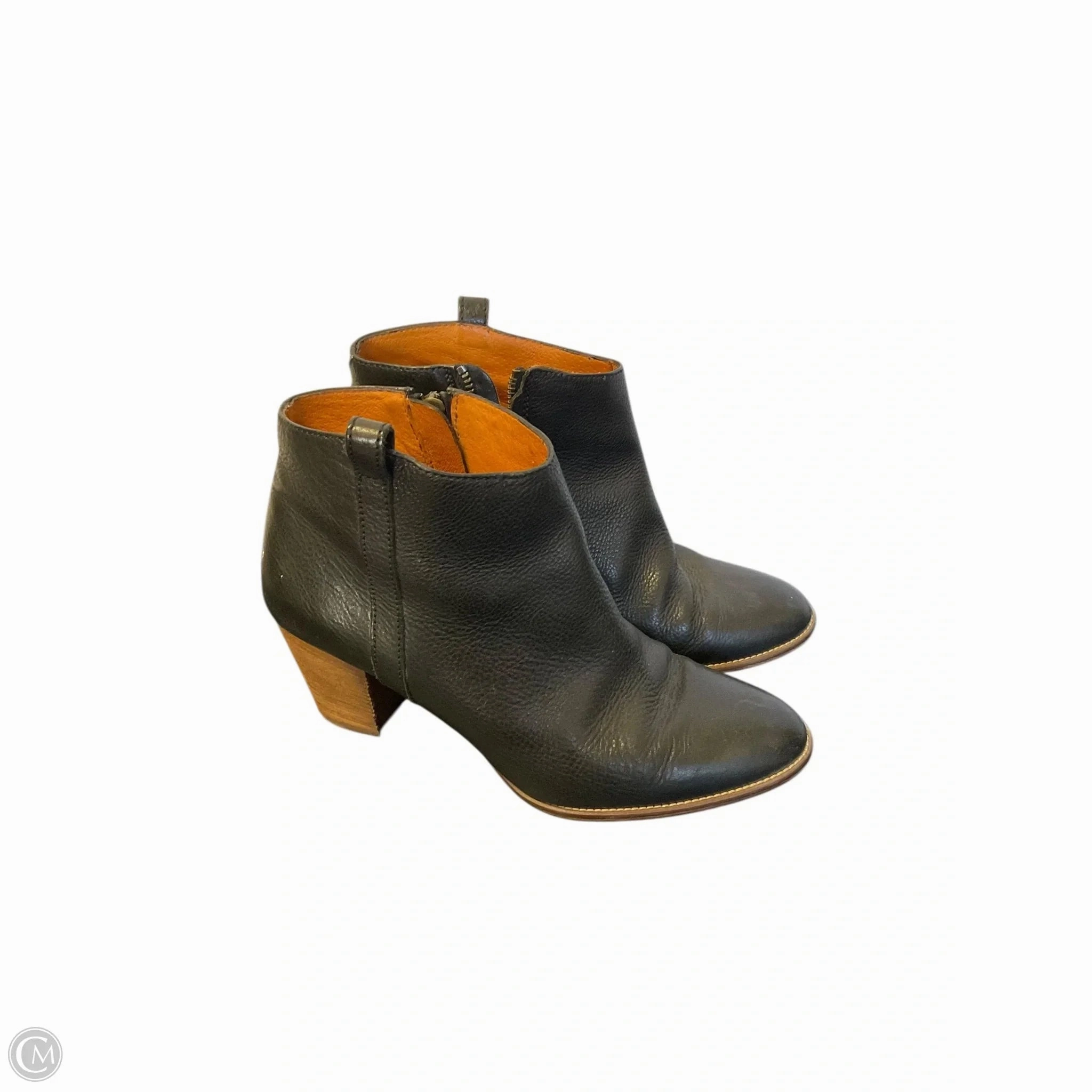 Boots Ankle Heels By Madewell In Black, Size: 9.5