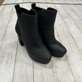 Boots Ankle Heels By Mix No 6 In Black, Size: 7