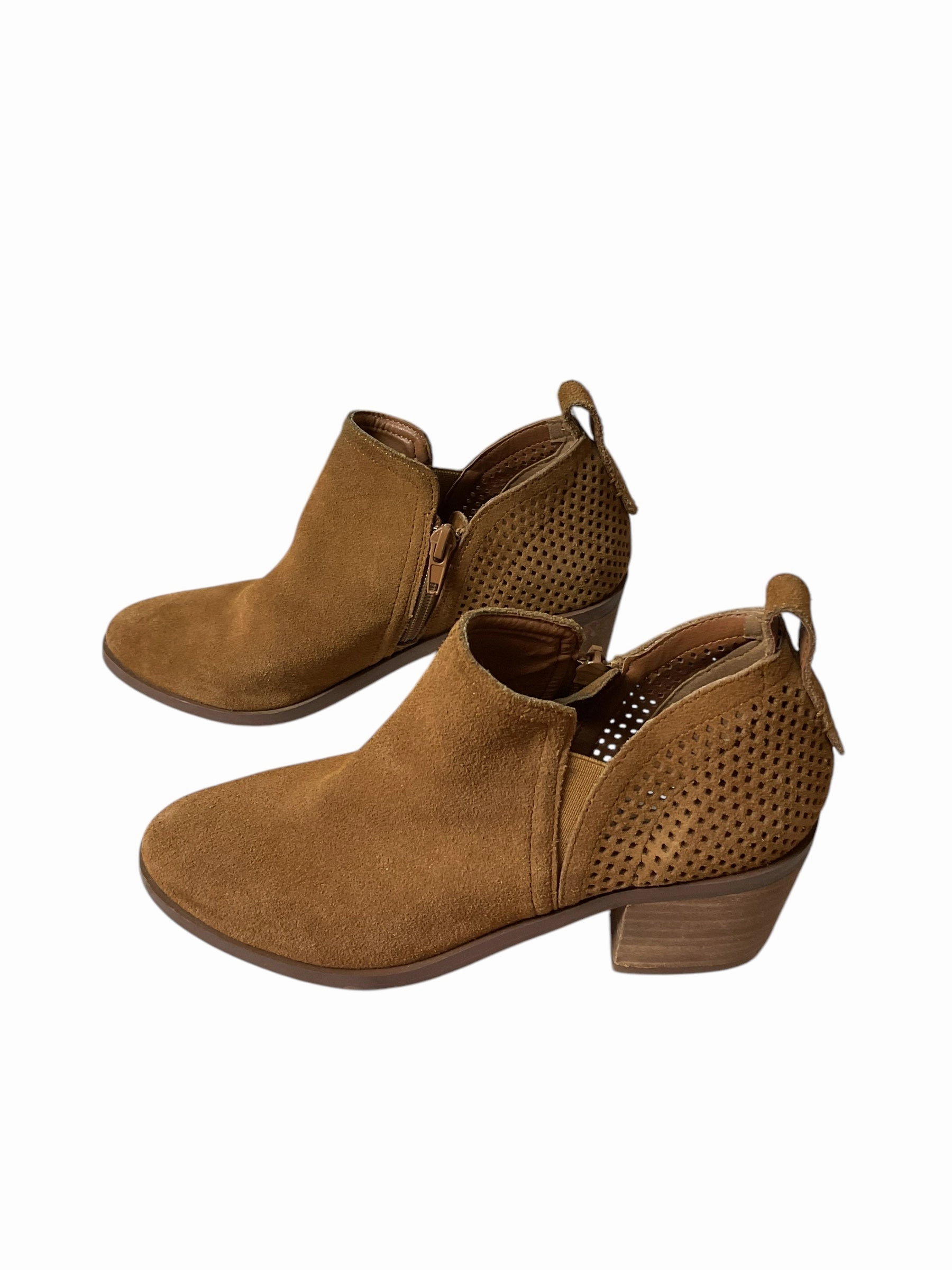 Boots Ankle Heels By Steve Madden In Brown, Size: 6