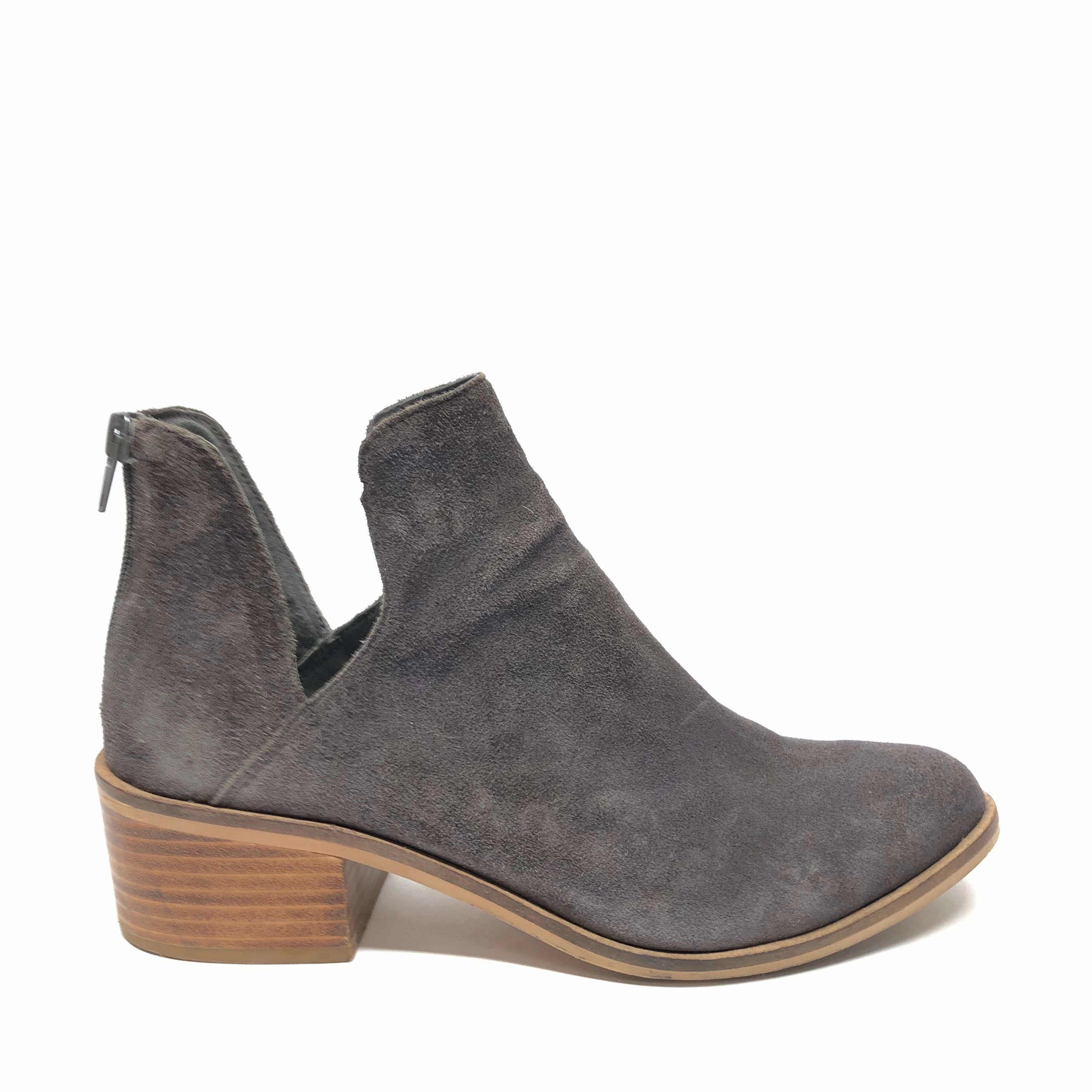 Boots Ankle Heels By Steve Madden In Grey, Size: 8