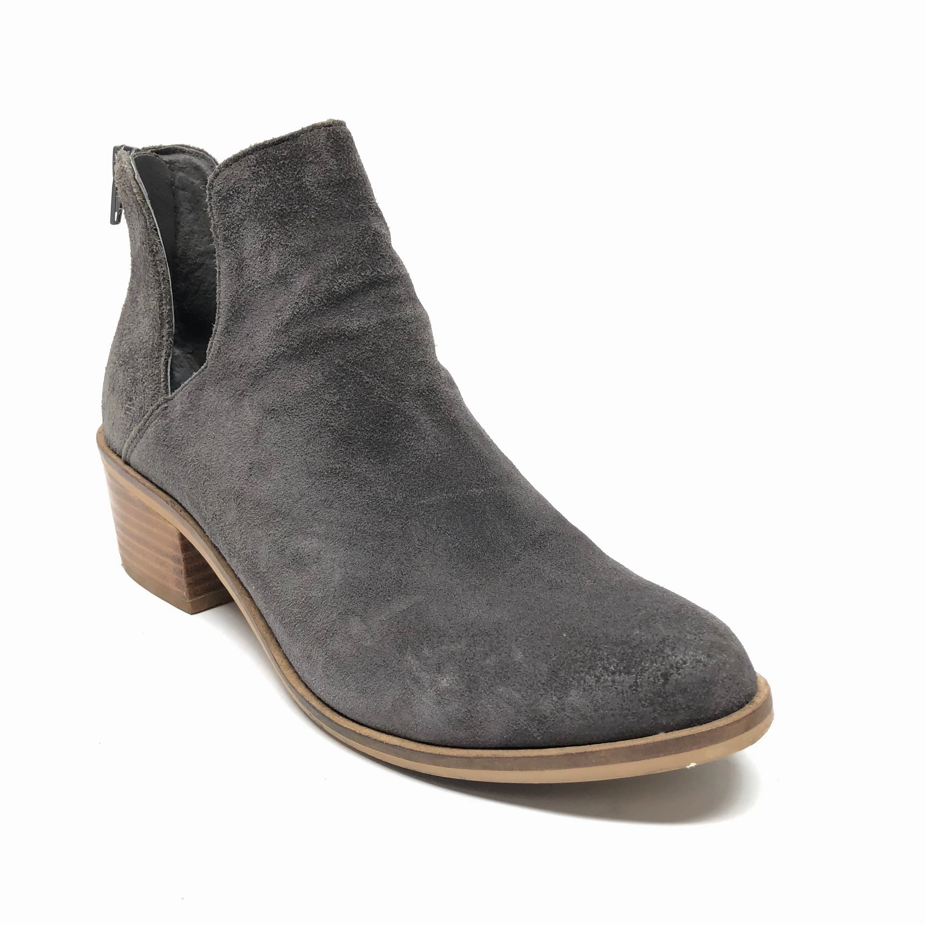 Boots Ankle Heels By Steve Madden In Grey, Size: 8