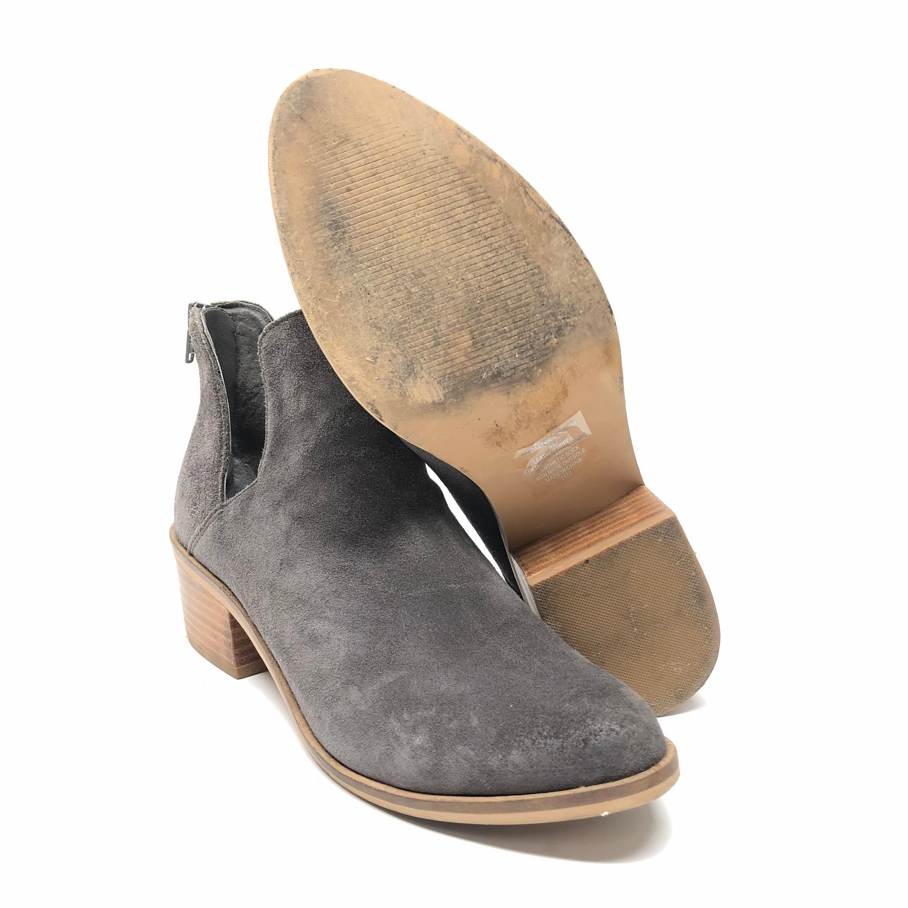 Boots Ankle Heels By Steve Madden In Grey, Size: 8