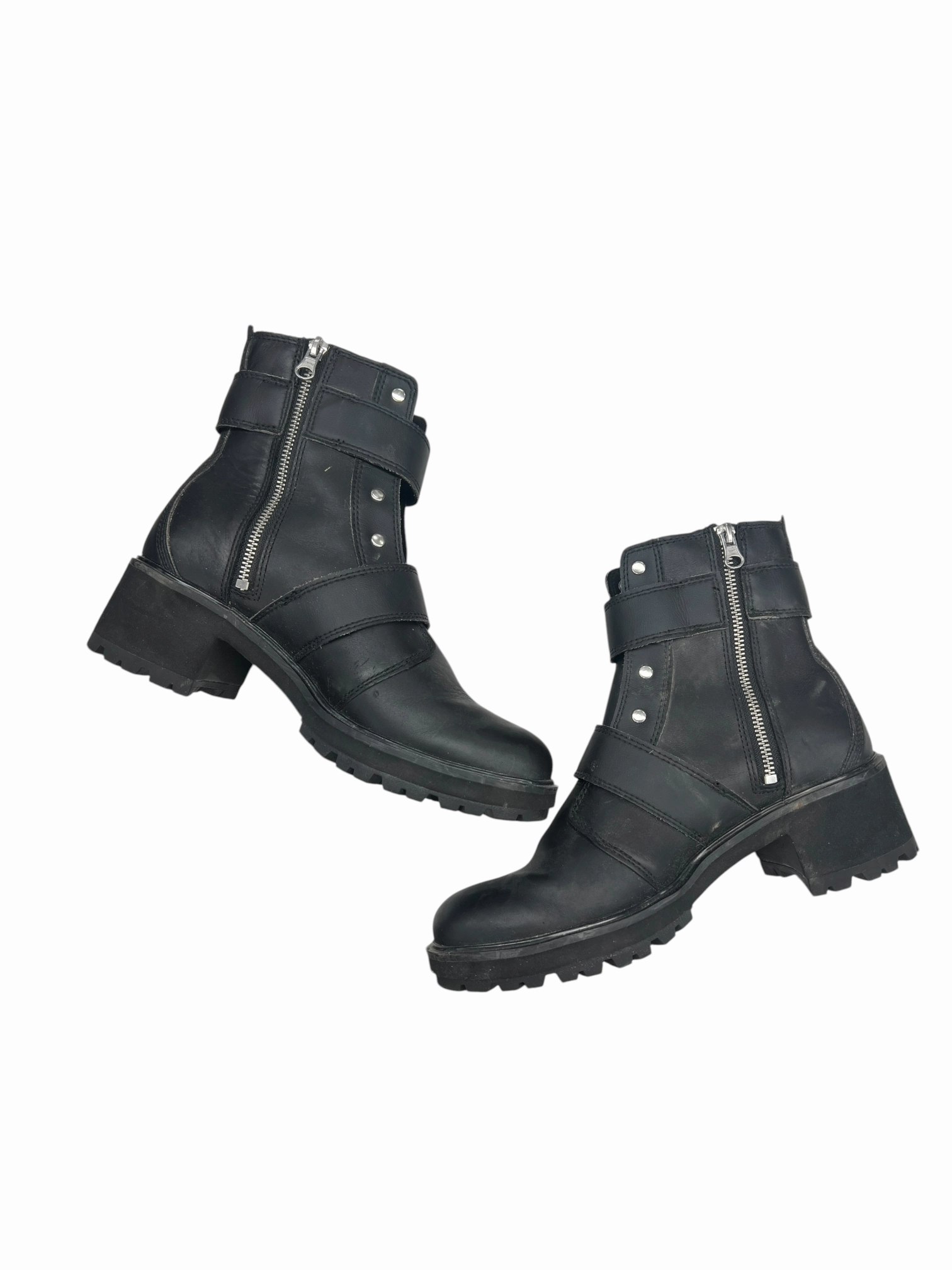 Boots Ankle Heels By Timberland In Black, Size: 9.5