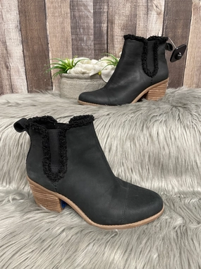 Boots Ankle Heels By Toms In Black, Size: 7.5