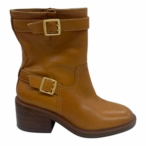 Boots Ankle Heels By Vince Camuto In Brown, Size:9