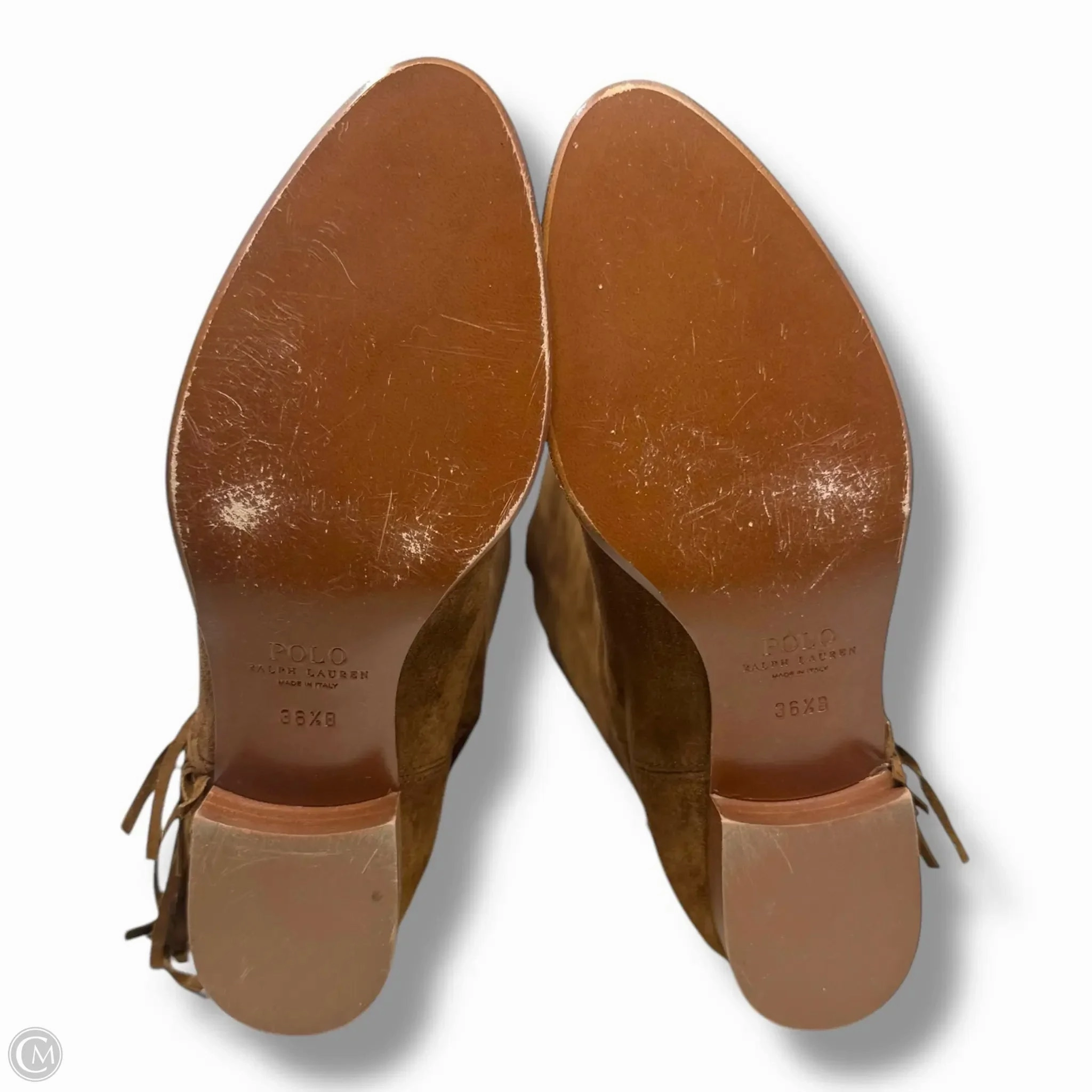Boots Knee Flats By Polo Ralph Lauren In Tan, Size: 6.5