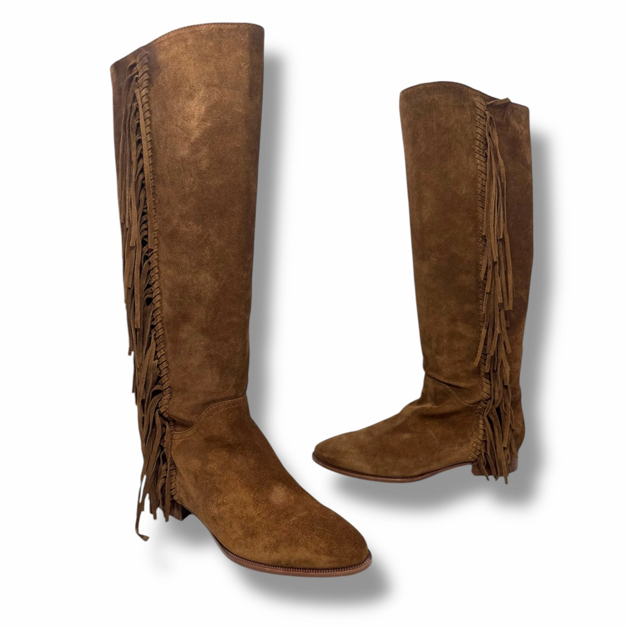 Boots Knee Flats By Polo Ralph Lauren In Tan, Size: 6.5