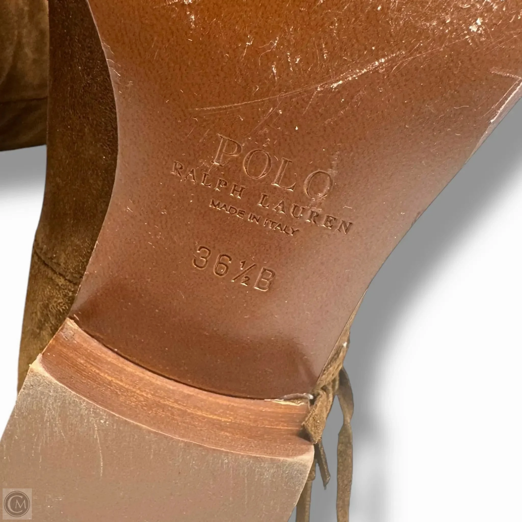 Boots Knee Flats By Polo Ralph Lauren In Tan, Size: 6.5