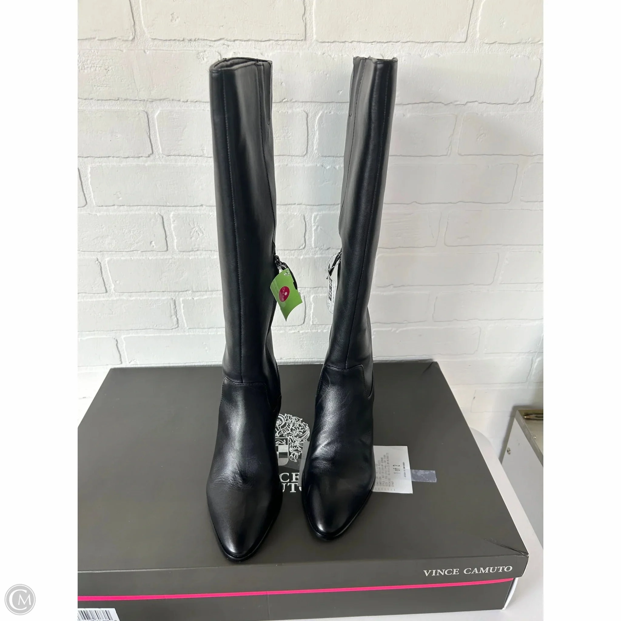 Boots Knee Heels By Vince Camuto In Black, Size: 8.5