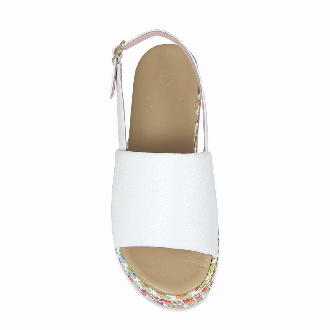 Brandy: White Leather & Multi
