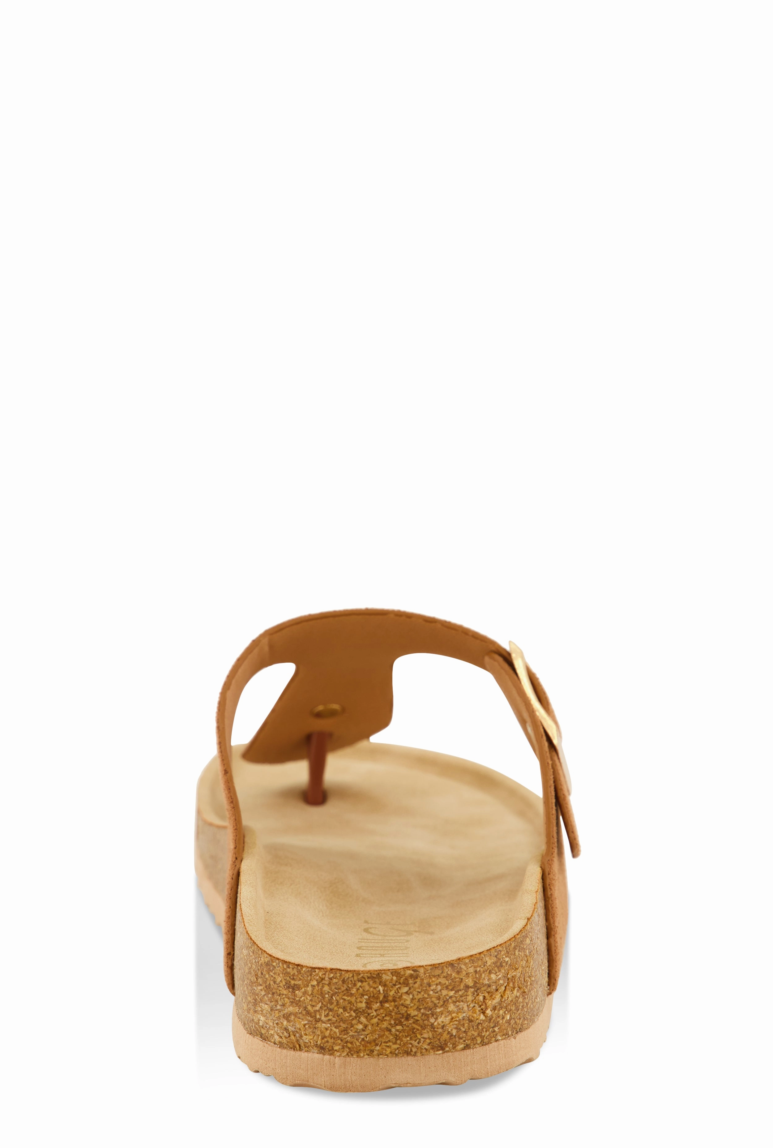 Buckle Detail Thong Footbed Sandals