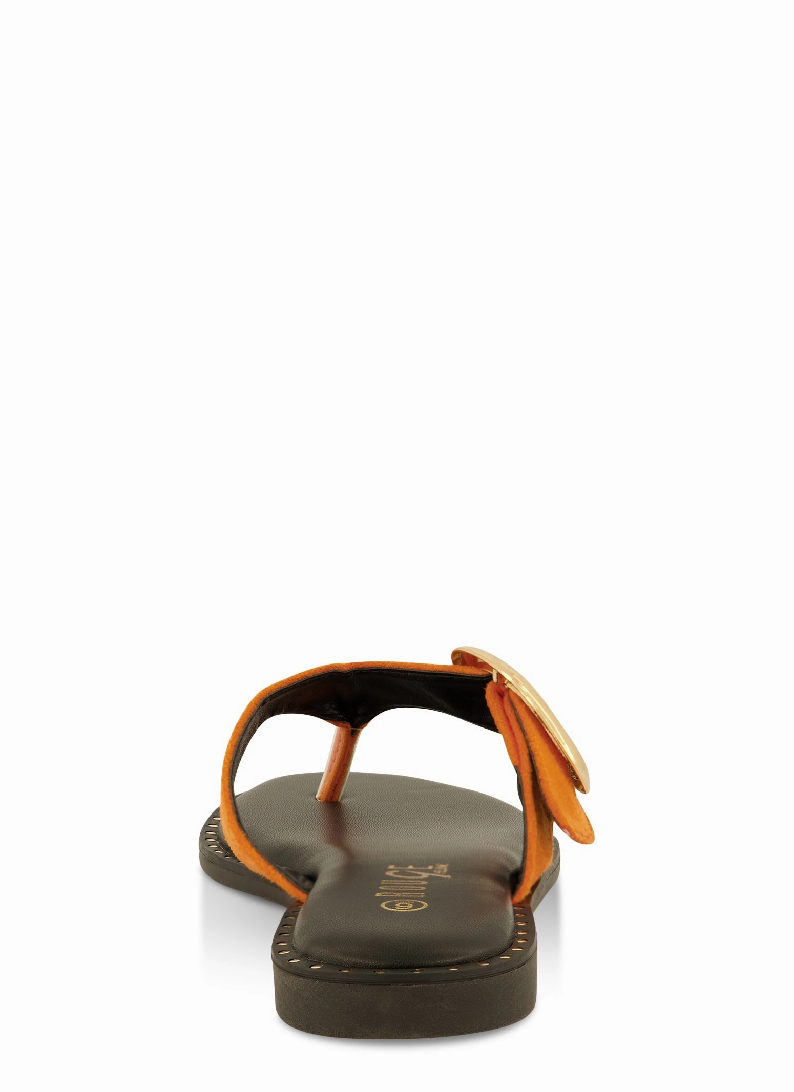 Buckle Detail Thong Slide Sandals