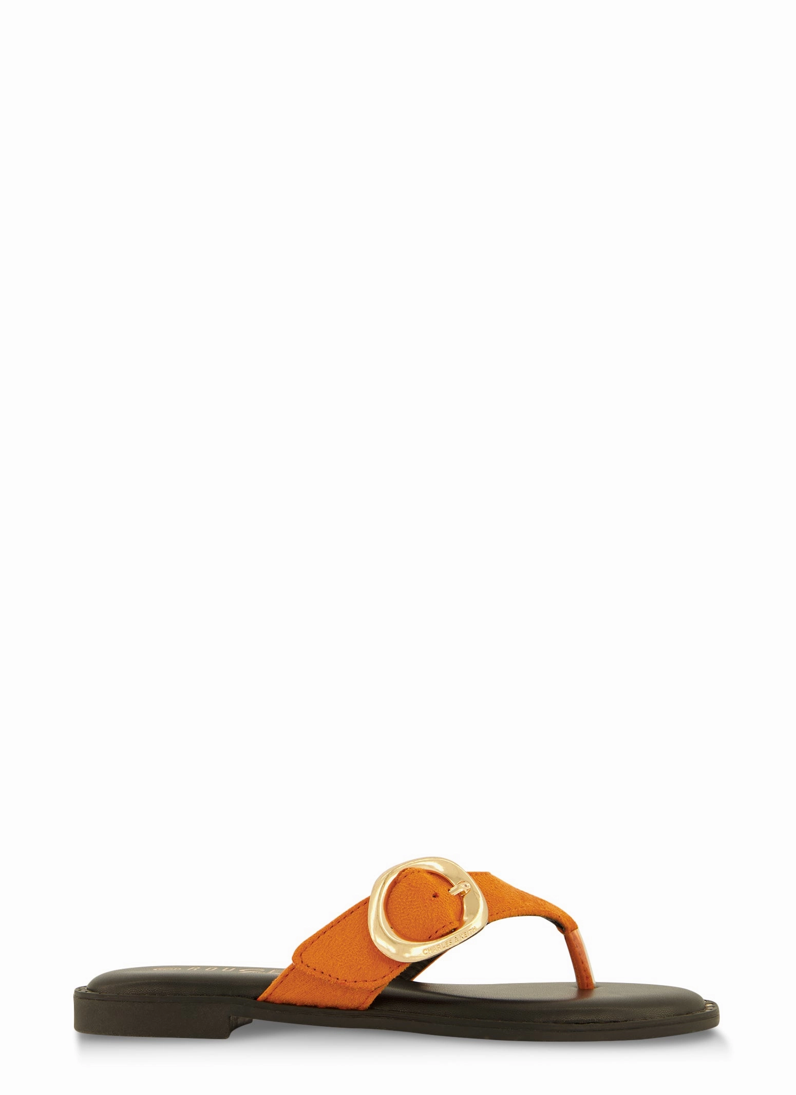 Buckle Detail Thong Slide Sandals