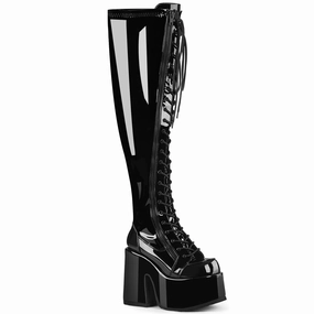 CAMEL-300WC  Black Stretch Patent