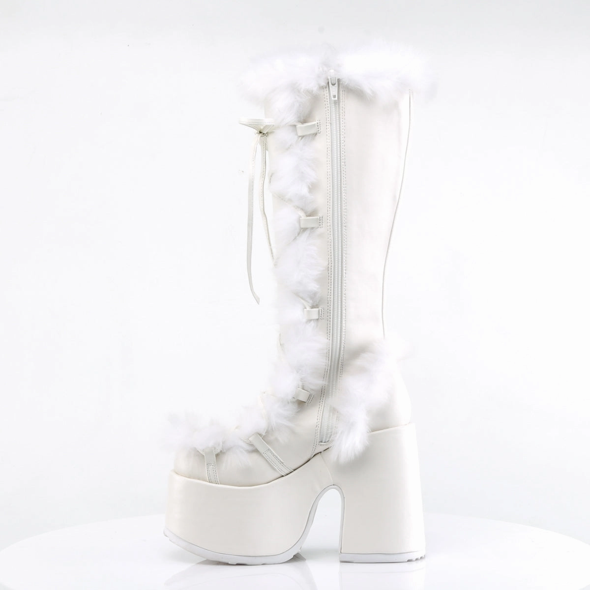 CAMEL-311  White Vegan Leather