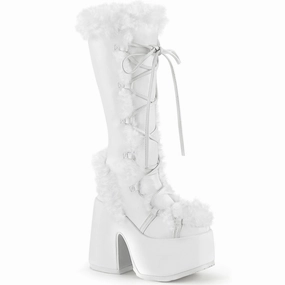 CAMEL-311  White Vegan Leather