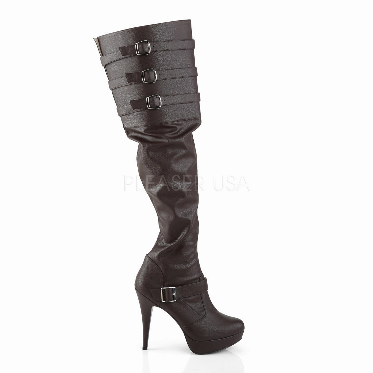 CHLOE-308  Brown Faux Leather