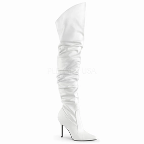 CLASSIQUE-3011  White Faux Leather