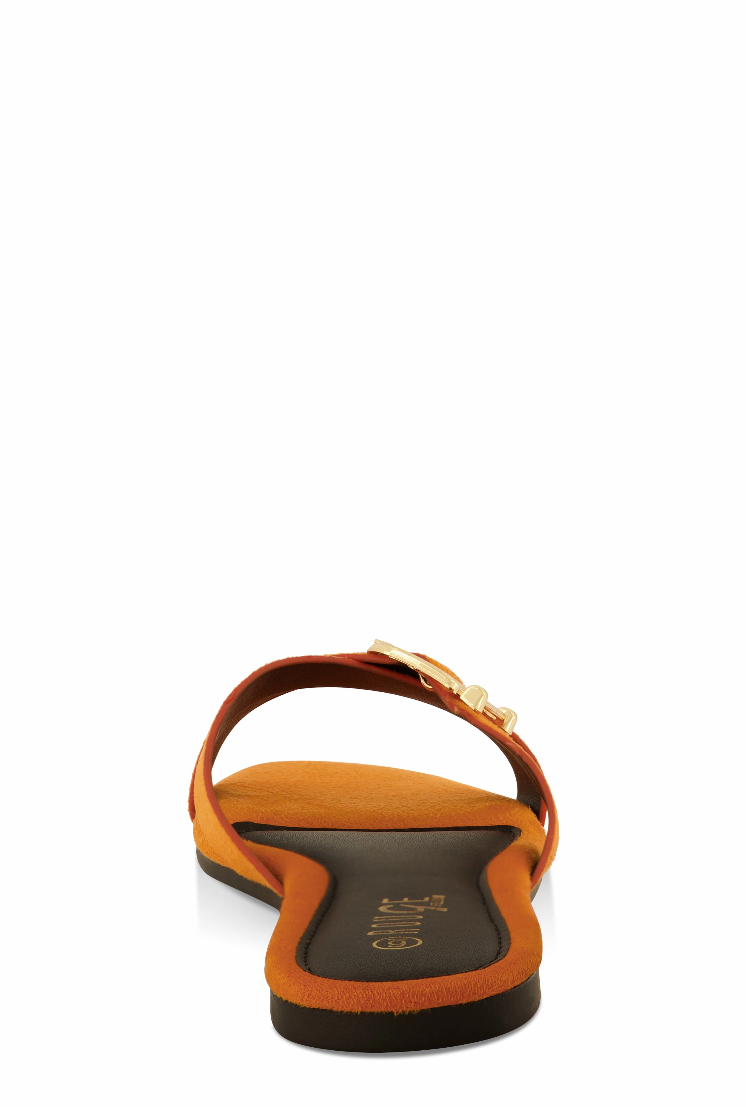 Criss Cross Buckle Slide Sandals