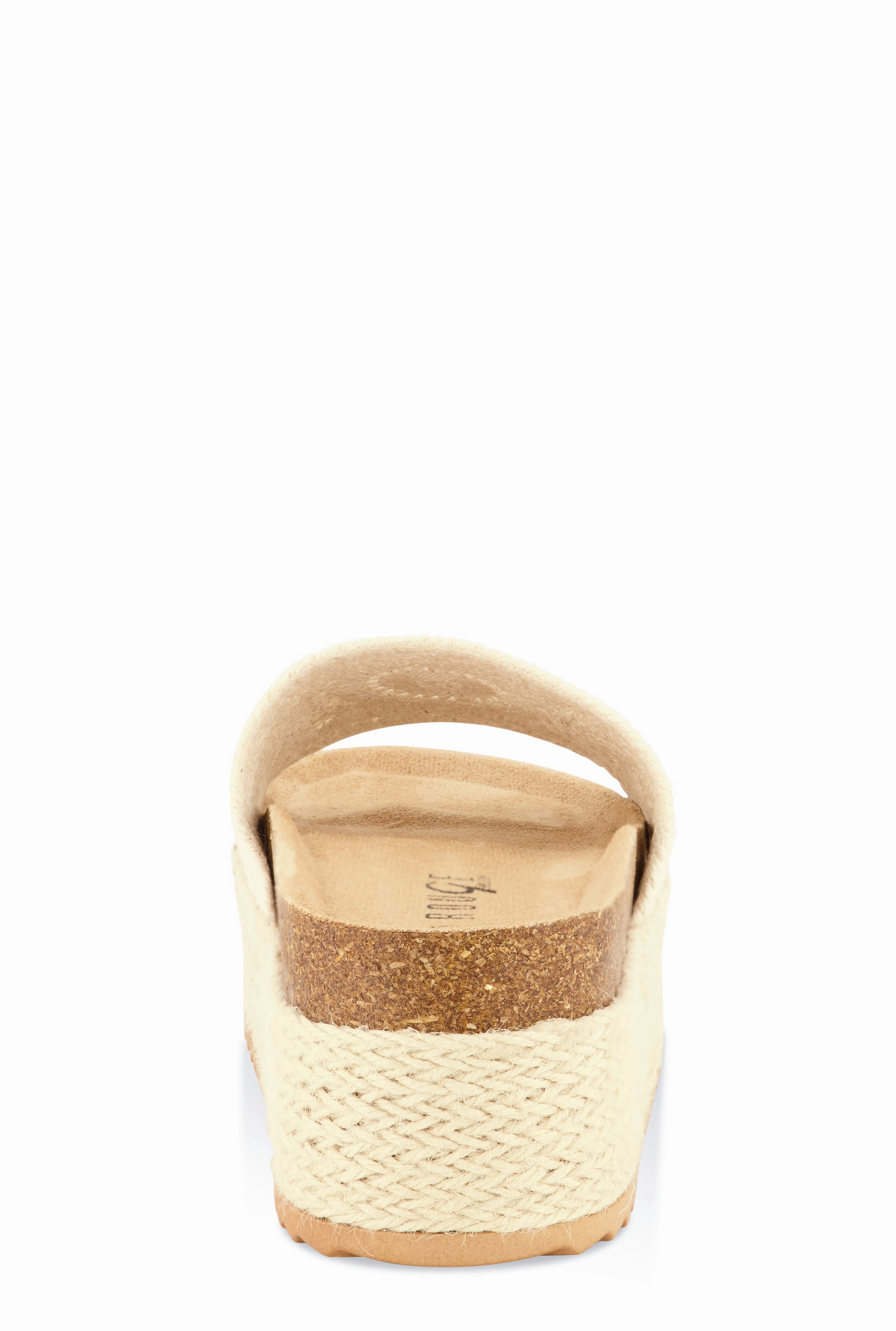 Crochet Band Platform Slide Sandals