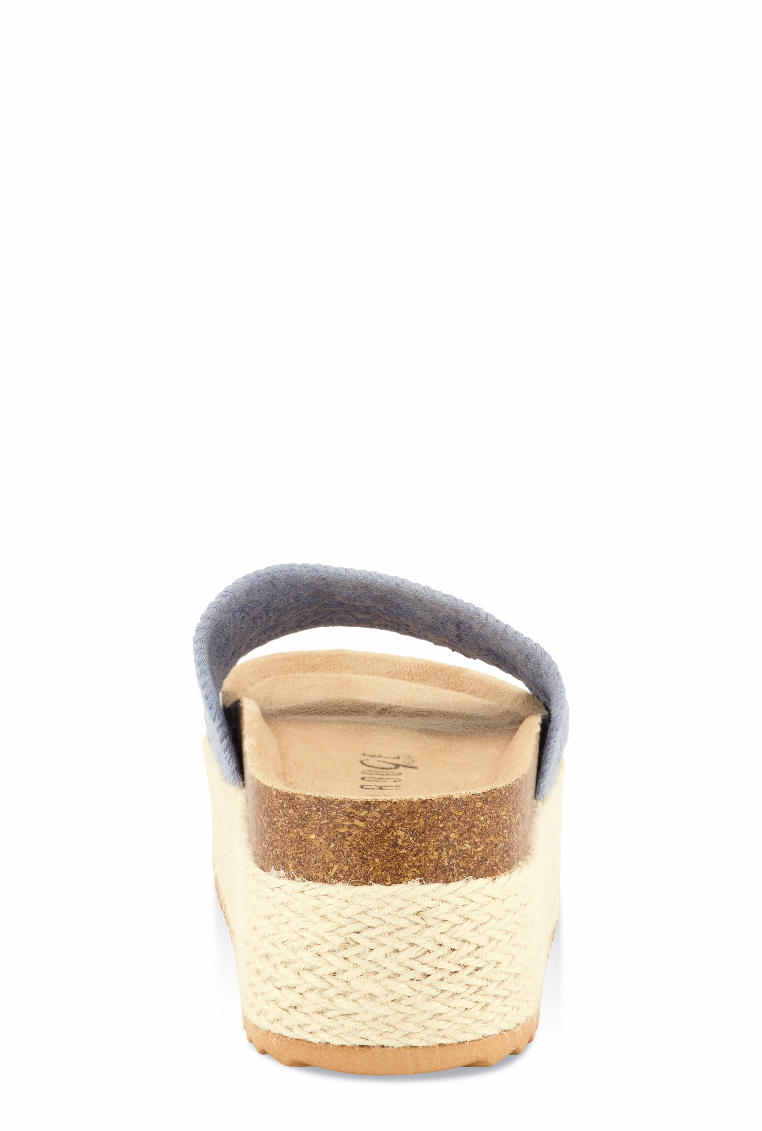 Crochet Band Platform Slide Sandals