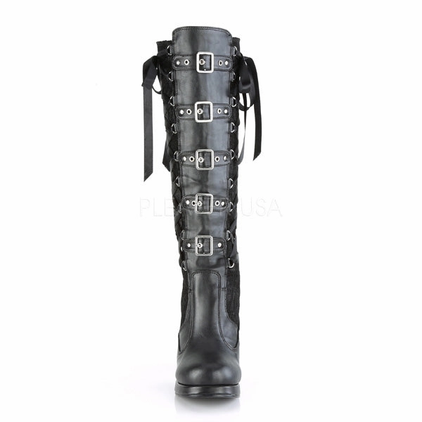 CRYPTO-106  Black Vegan Leather-Lace