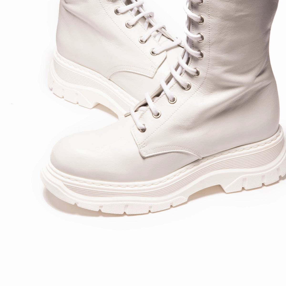 Curtis White Leather