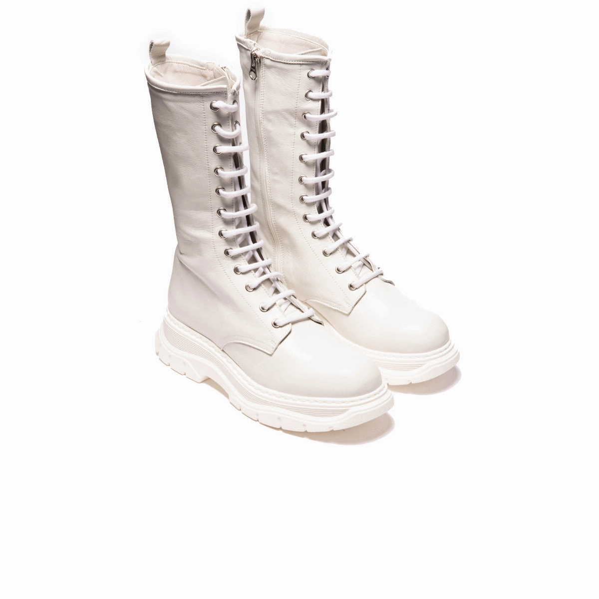 Curtis White Leather
