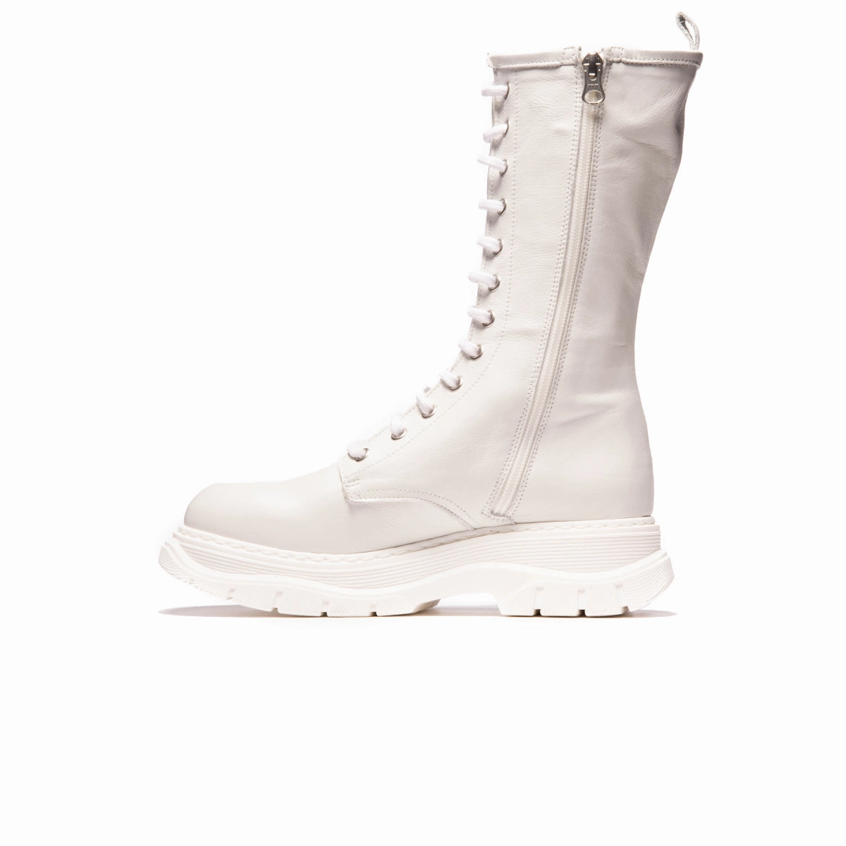 Curtis White Leather