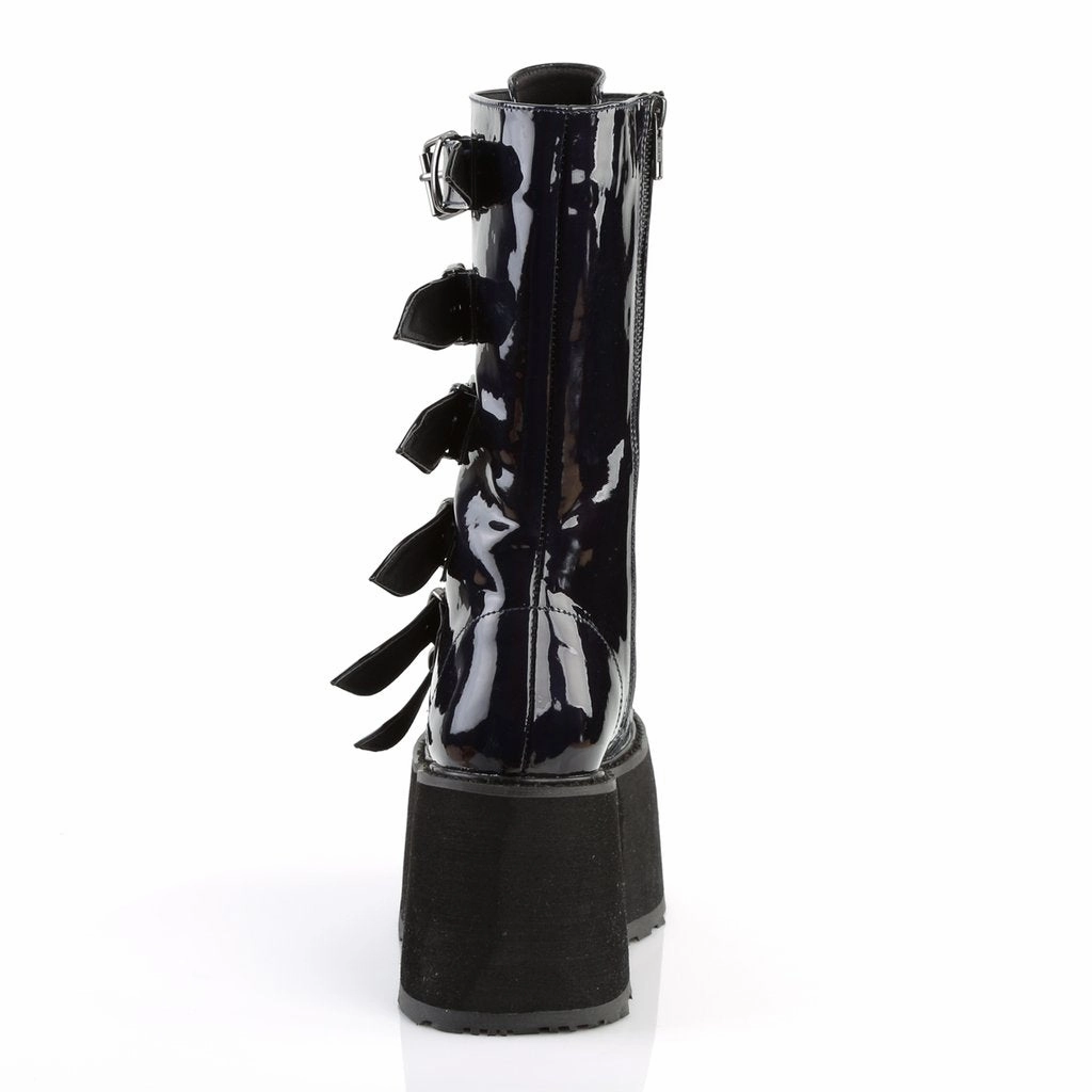 DAMNED-225 Black Hologram Vegan Leather