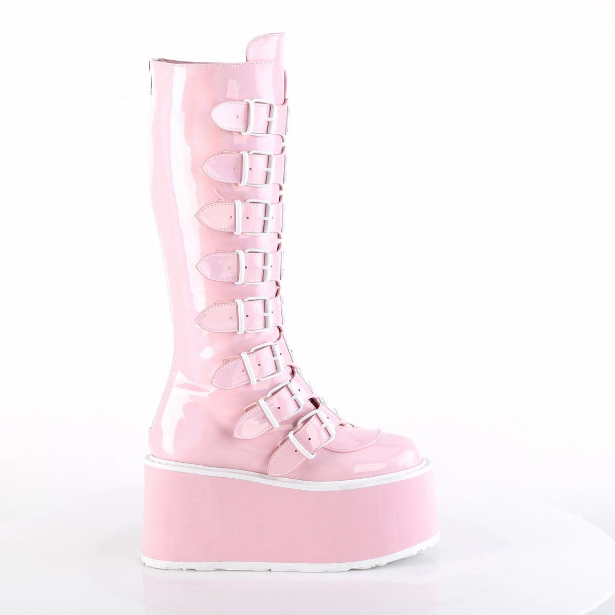 DAMNED-318  Baby Pink Holo Patent