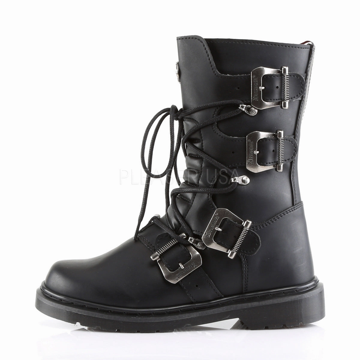 DEFIANT-306  Black Vegan Leather