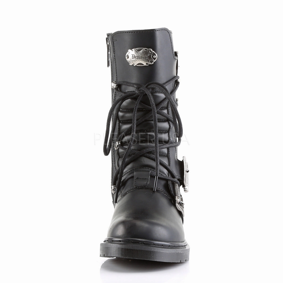 DEFIANT-306  Black Vegan Leather