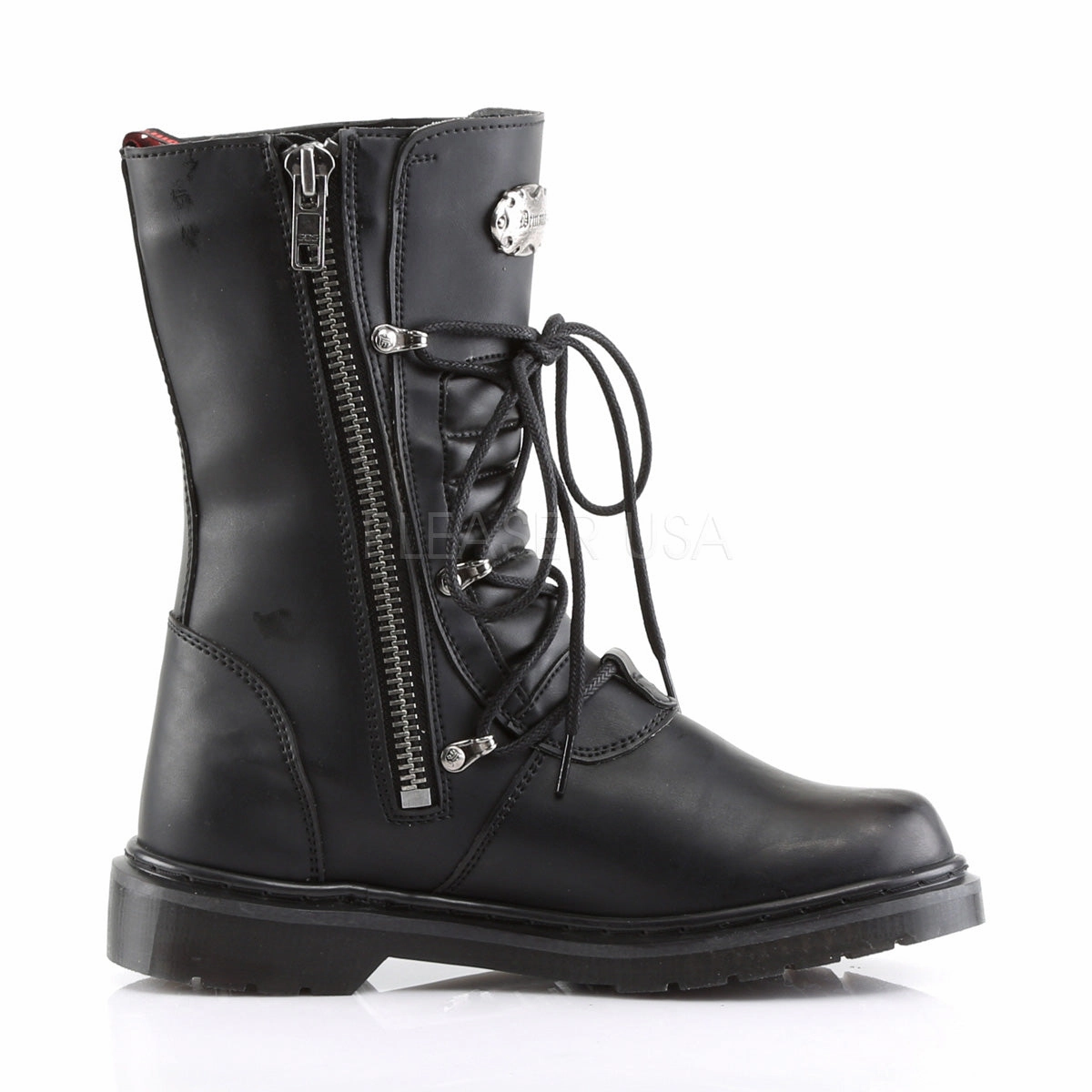 DEFIANT-306  Black Vegan Leather