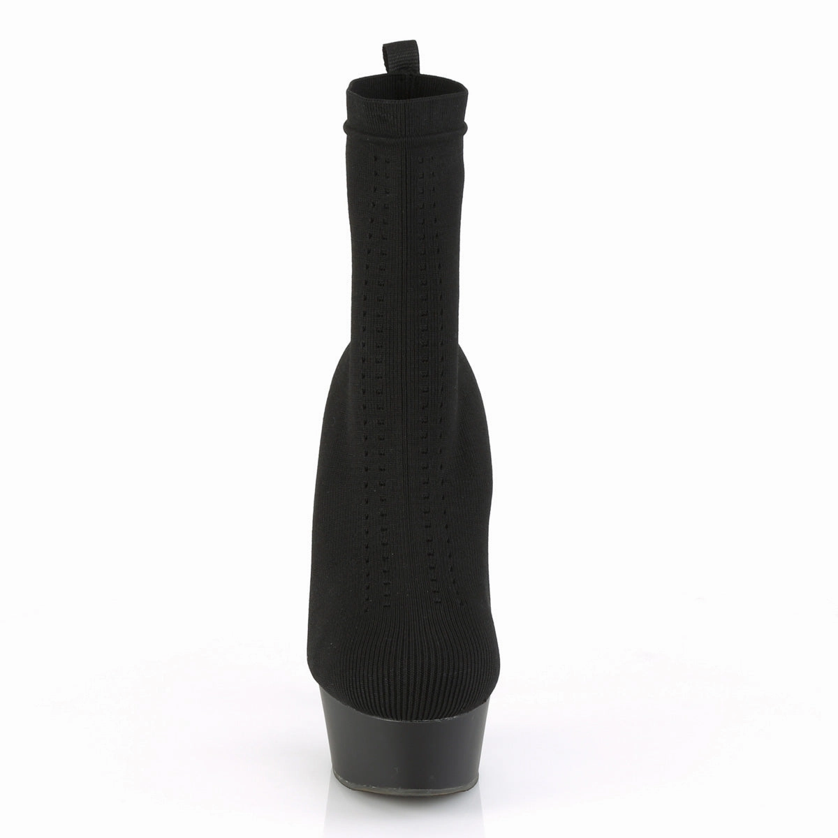 DELIGHT-1002-1  Black Stretch Knit Fabric/Black Matte