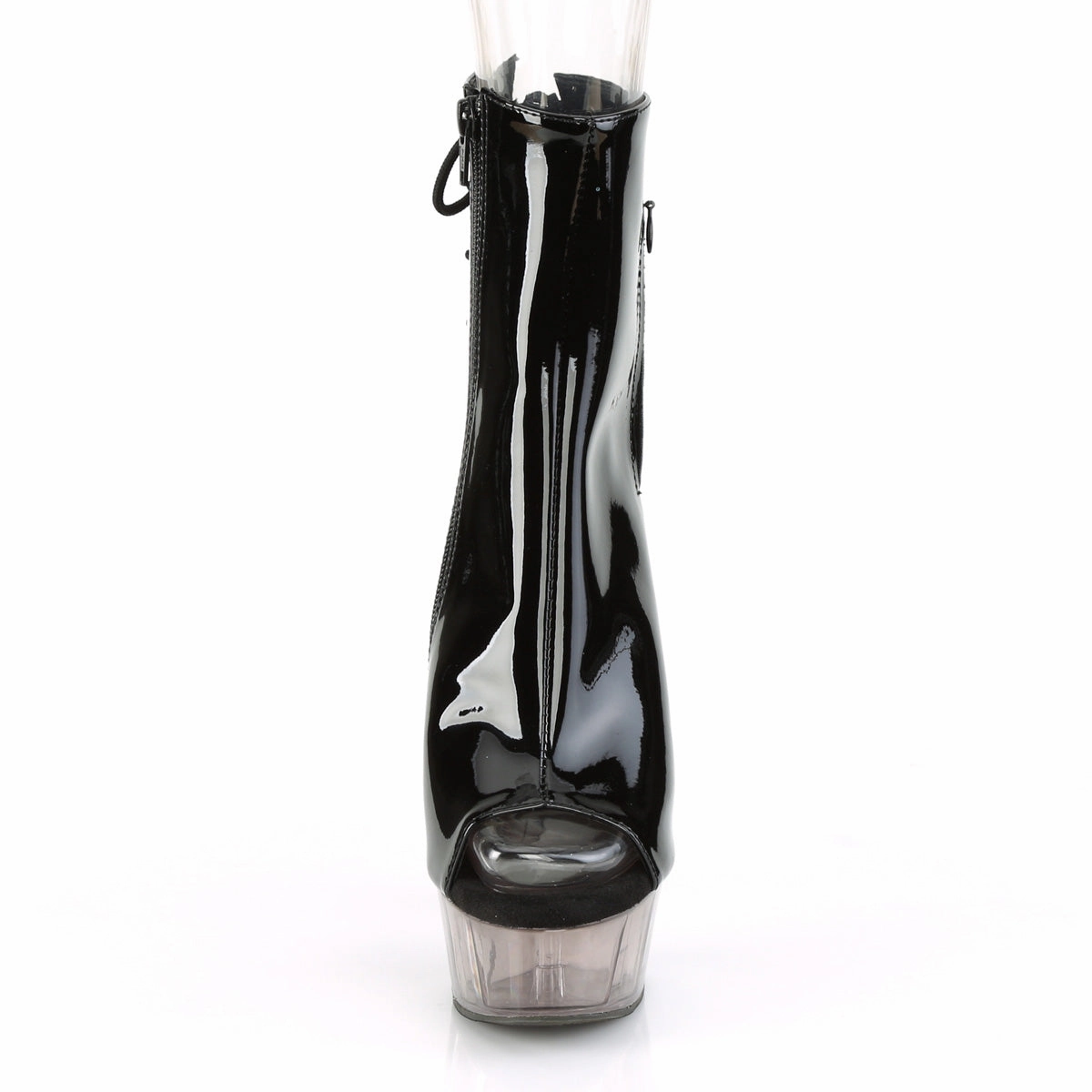 DELIGHT-1018T  Black Patent/Smoke Tinted