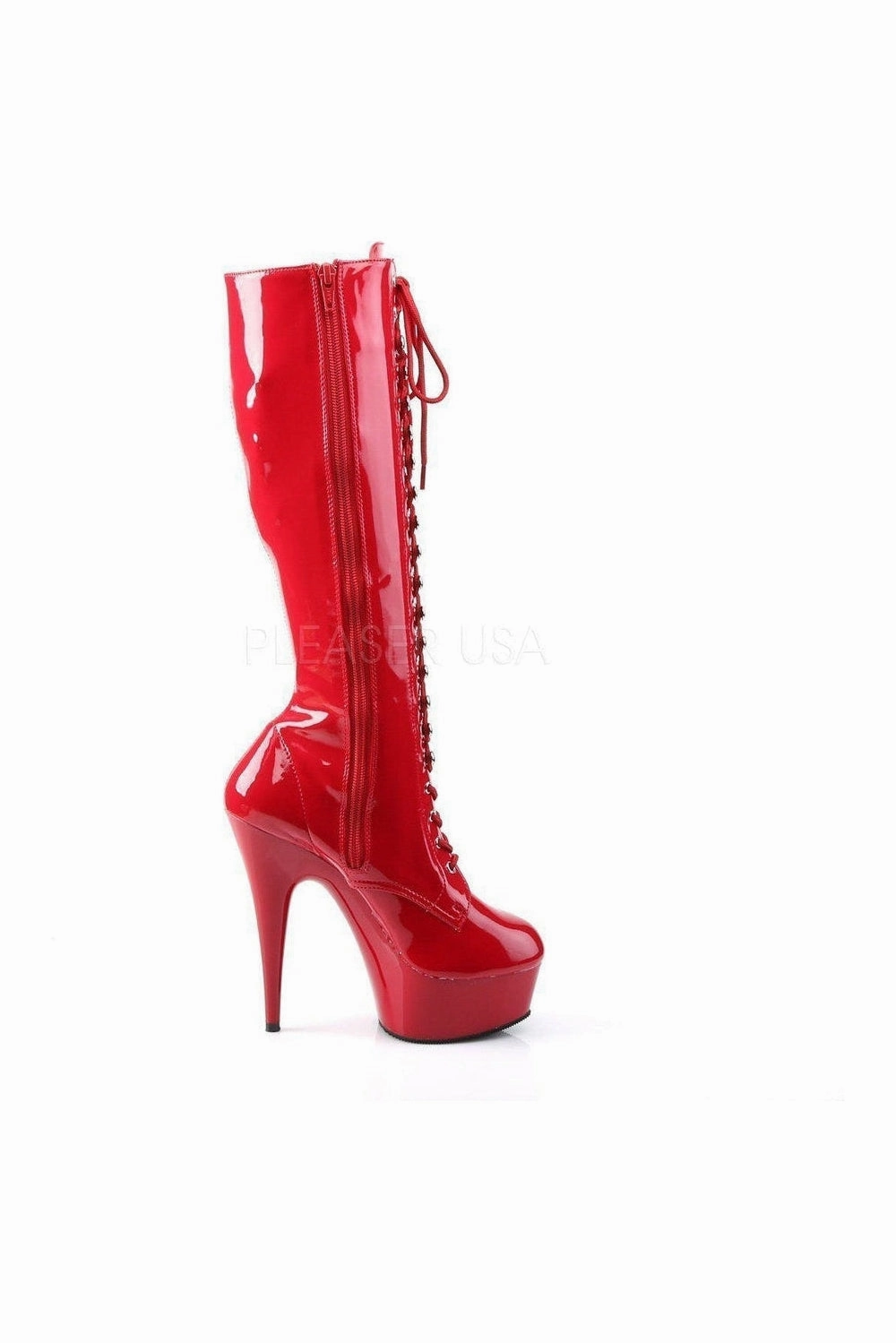 DELIGHT-2023 Platform Boot  | Red Patent