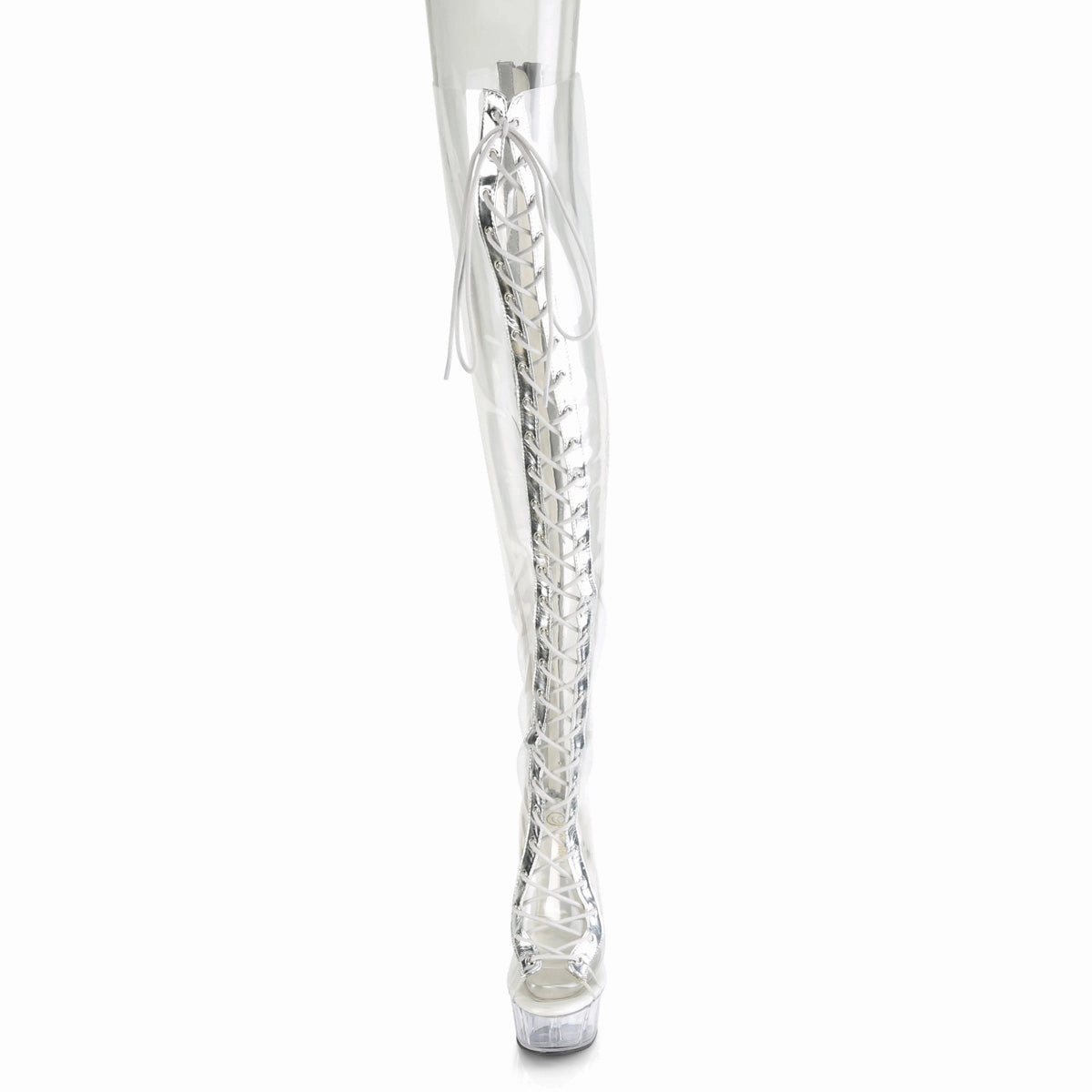 DELIGHT-3026  Clear-Silver Metalic Pu-TPU/Clear