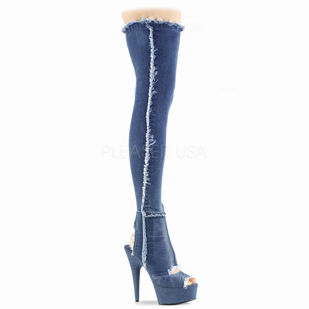DELIGHT-3030  Denim Blue Str Fabric