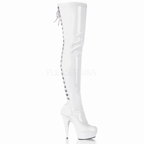 DELIGHT-3063  White Str Patent/White