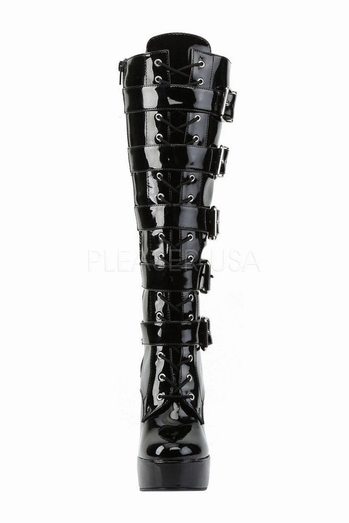 ELECTRA-2042 Platform Boot  | Black Patent