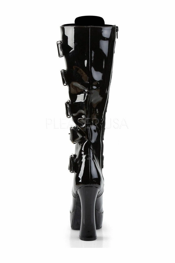 ELECTRA-2042 Platform Boot  | Black Patent