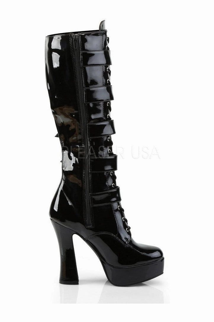 ELECTRA-2042 Platform Boot  | Black Patent