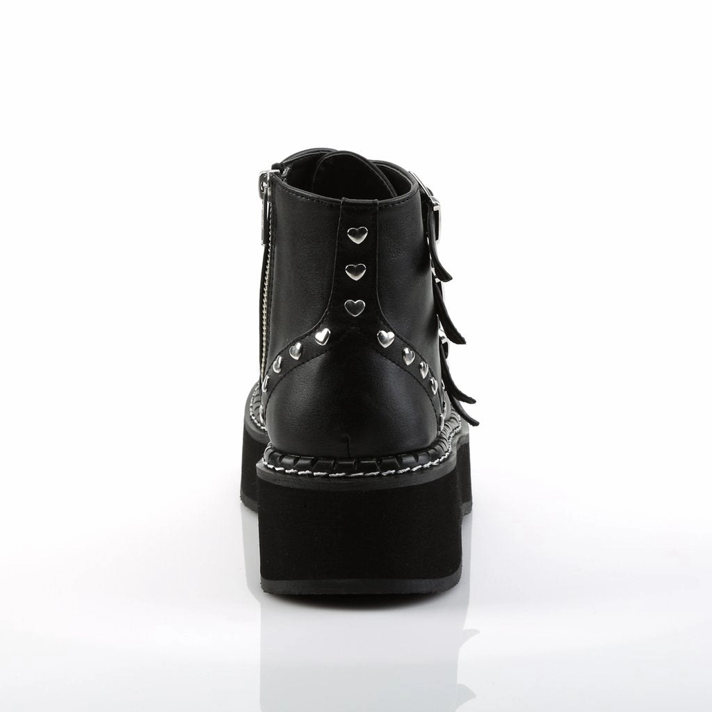 EMILY-315  Black Vegan Leather