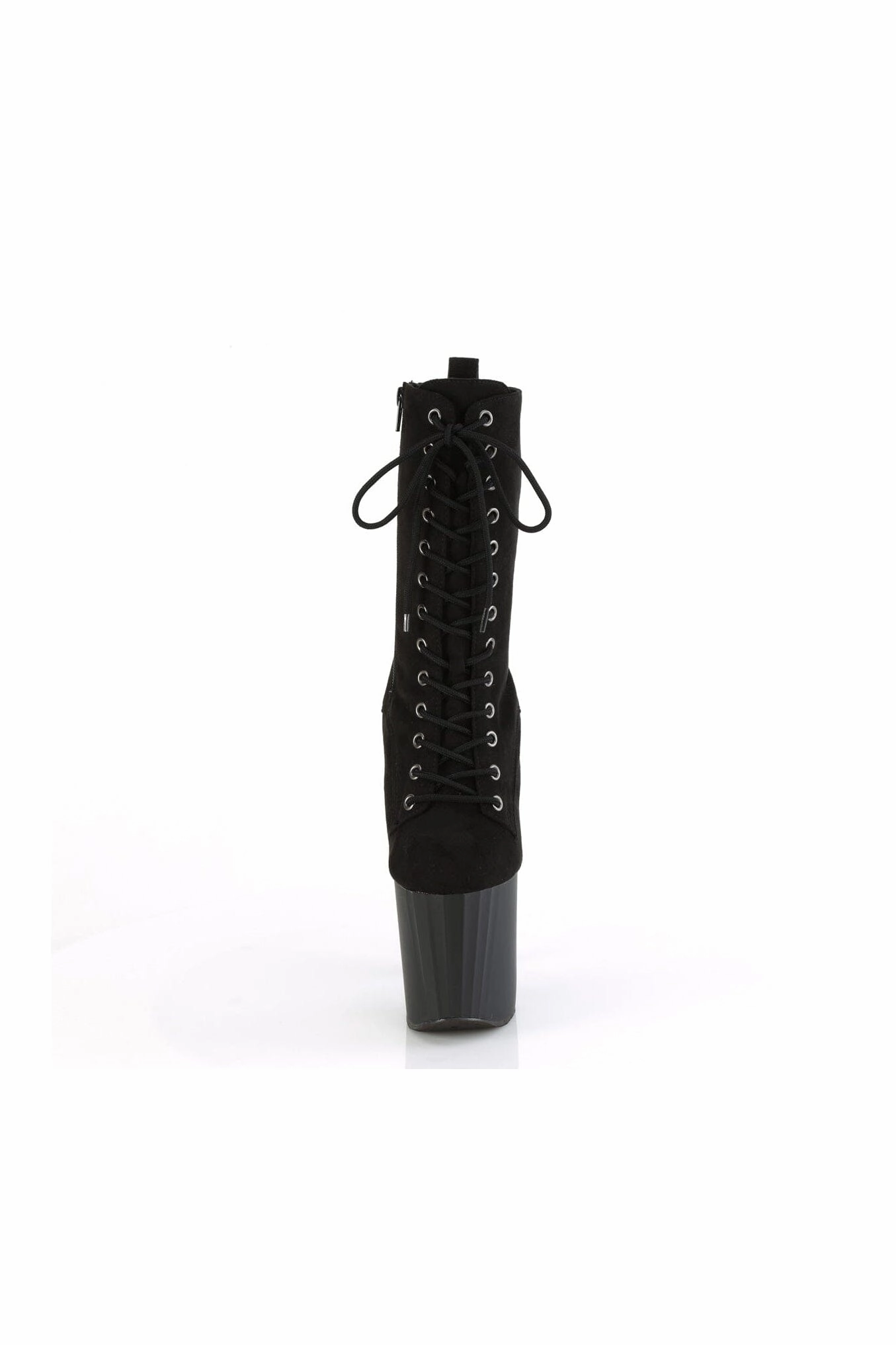ENCHANT-1040 Black Faux Suede Knee Boot