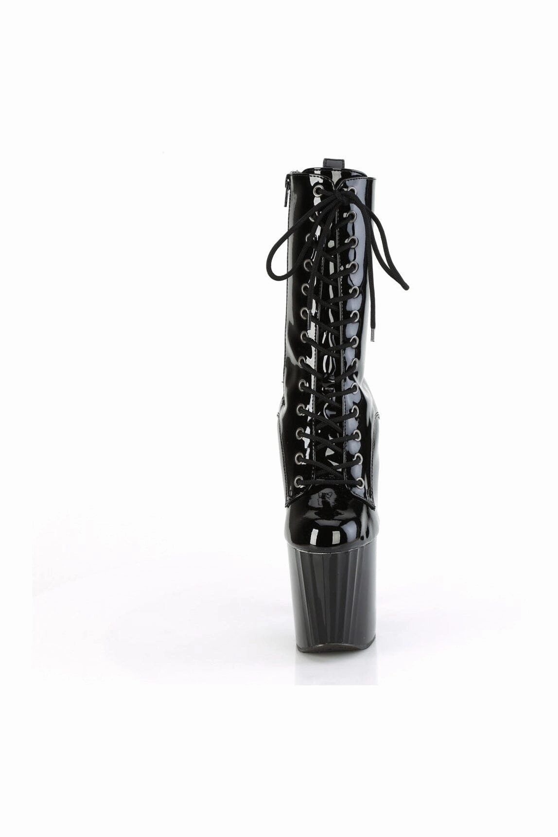 ENCHANT-1040 Black Patent Knee Boot