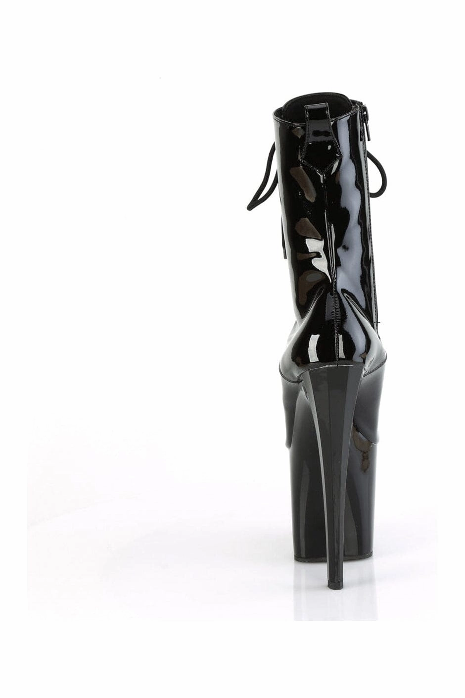 ENCHANT-1040 Black Patent Knee Boot