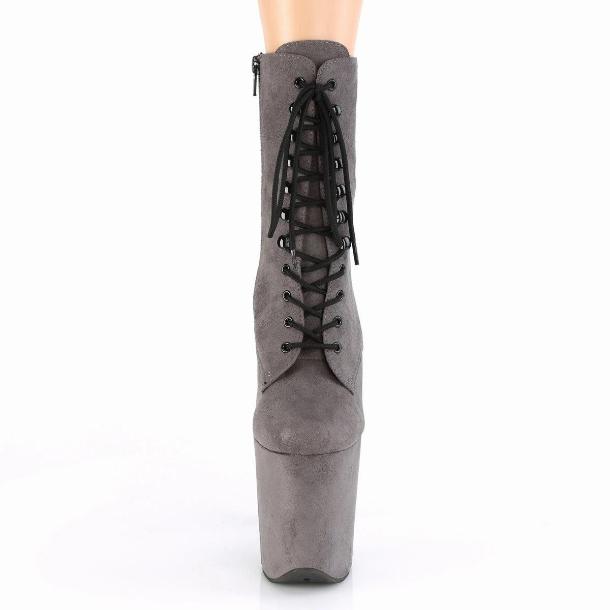 FLAMINGO-1020FS  Grey Faux Suede/Grey Faux Suede